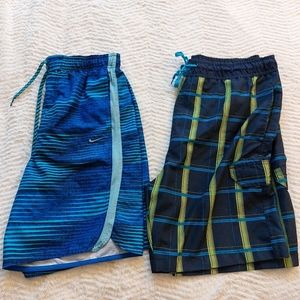 2 Swim Short Lot Nike Hawaiian Authenics